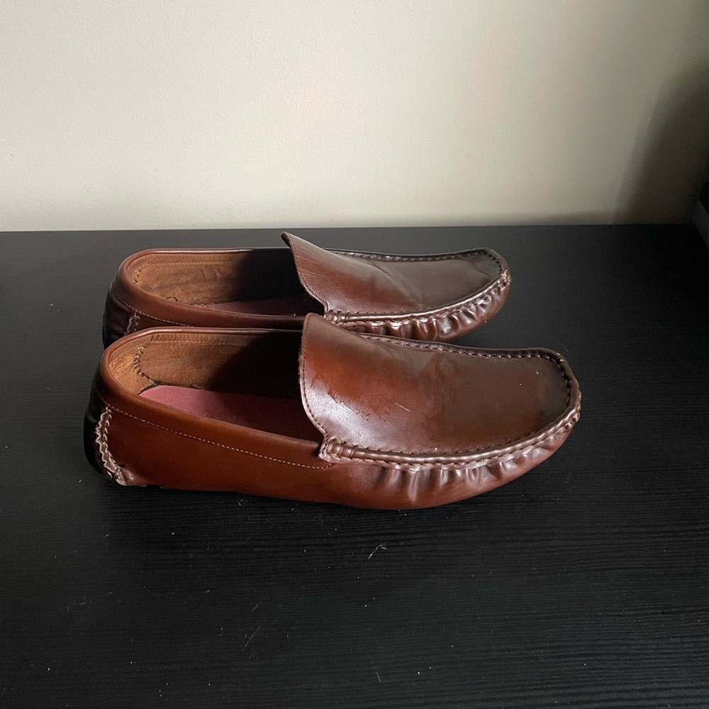 Mens loafers. Size 11. Brown. Nice leather.